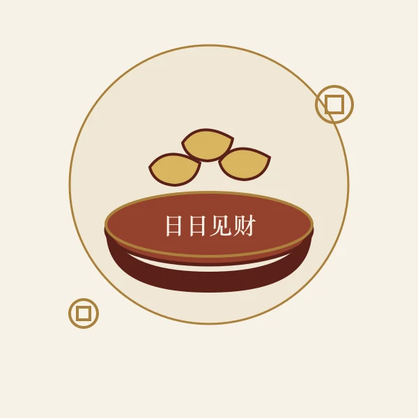 财神爷与聚宝盆主题图