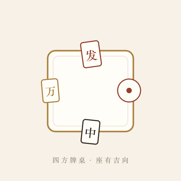 麻将牌桌座位方位示意