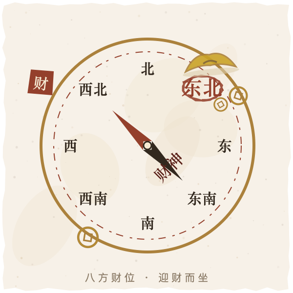 财神方位八方指南图