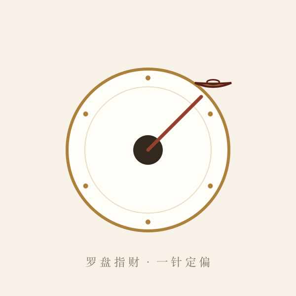 八方偏财方位罗盘图