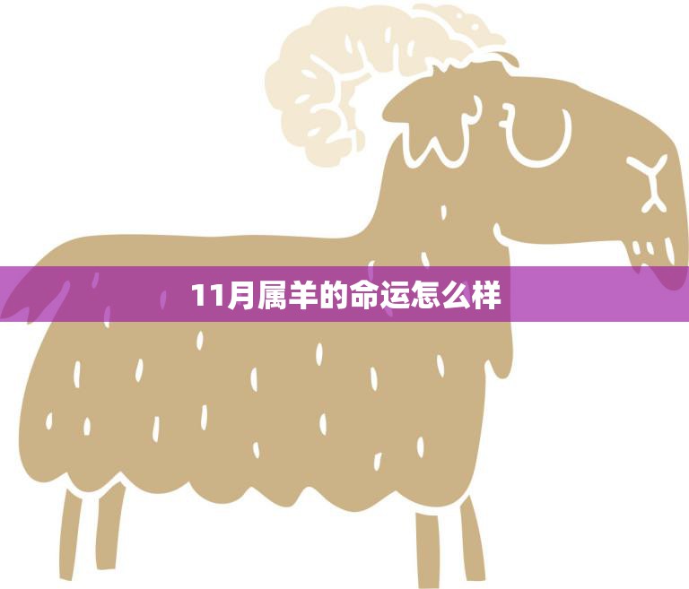 11月属羊的命运怎么样(探寻财运、事业、感情全方位解析)