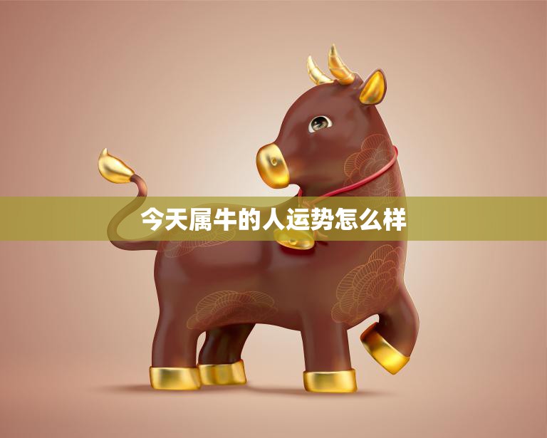 今天属牛的人运势怎么样(牛年大吉财运亨通)