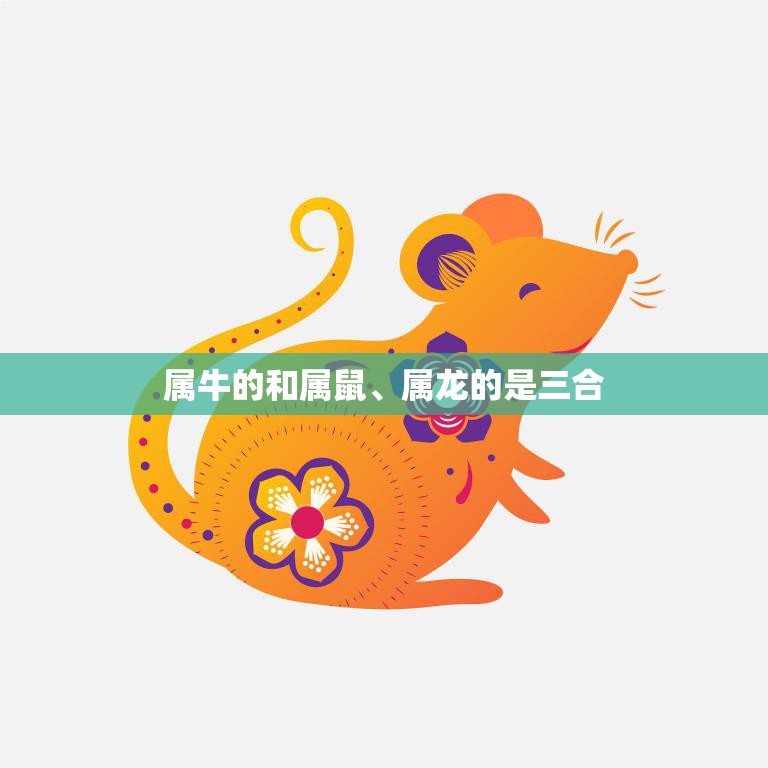 属牛的和属鼠、属龙的是三合(解读中国传统命理学中的三合概念)