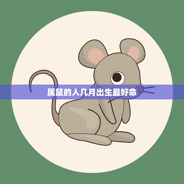 属鼠的人几月出生最好命(揭秘属鼠人最佳出生月份)